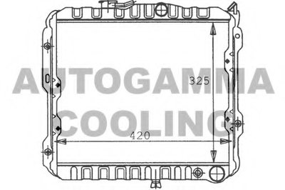 Радиатор, охлаждение двигателя AUTOGAMMA купить
