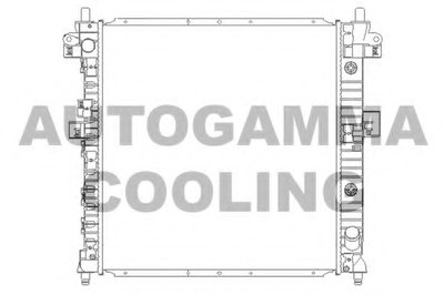 Радиатор, охлаждение двигателя AUTOGAMMA купить