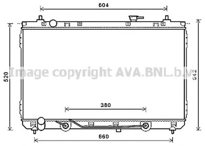 Радиатор, охлаждение двигателя AVA QUALITY COOLING купить
