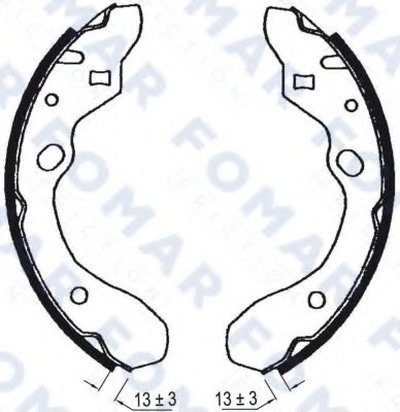 Комплект тормозных колодок FOMAR Friction купить
