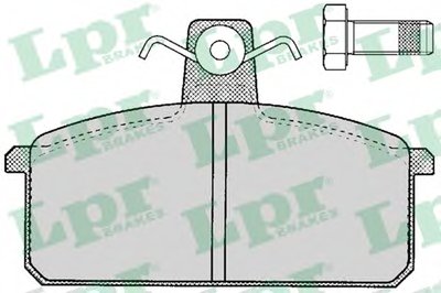 Комплект тормозных колодок, дисковый тормоз LPR купить