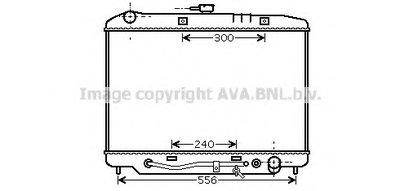 Радиатор, охлаждение двигателя AVA QUALITY COOLING купить