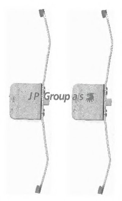 Комплектующие, колодки дискового тормоза QH JP GROUP