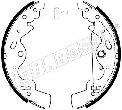 Комплект тормозных колодок fri.tech. купить