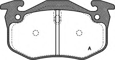 Комплект тормозных колодок, дисковый тормоз ADVANCE OPEN PARTS