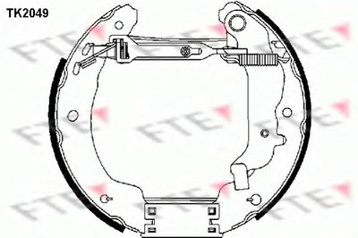 Комплект тормозных колодок FTE купить