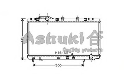 Радиатор, охлаждение двигателя ASHUKI купить