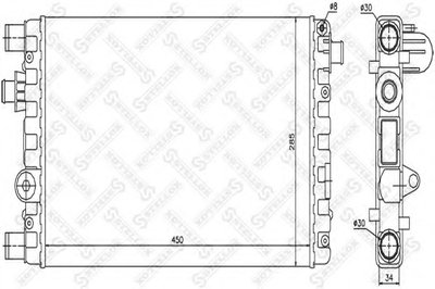Радиатор, охлаждение двигателя STELLOX купить