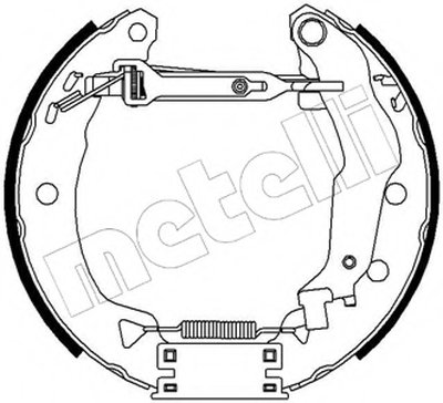 Комплект тормозных колодок Kit premounted METELLI купить