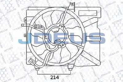 Вентилятор, конденсатор кондиционера JDEUS купить