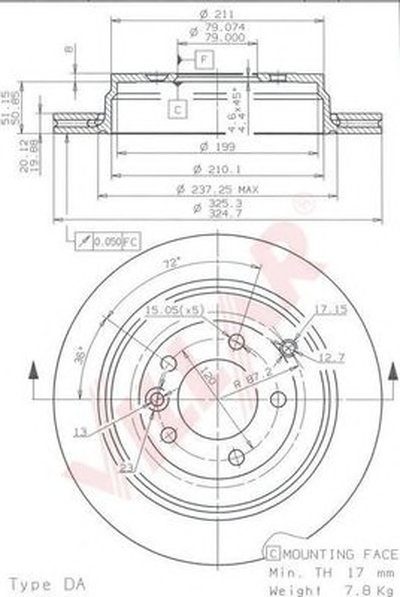 Тормозной диск COATED DISC LINE VILLAR купить