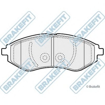 Комплект тормозных колодок, дисковый тормоз Brake Fit APEC braking