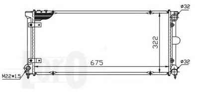 Радиатор, охлаждение двигателя LORO купить