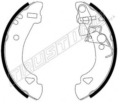Комплект тормозных колодок TRUSTING купить