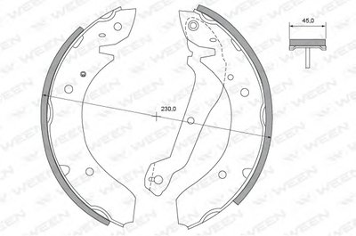 Комплект тормозных колодок WEEN купить