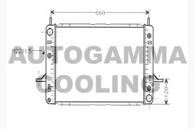 Радиатор, охлаждение двигателя AUTOGAMMA купить