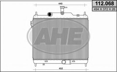 Радиатор, охлаждение двигателя AHE купить