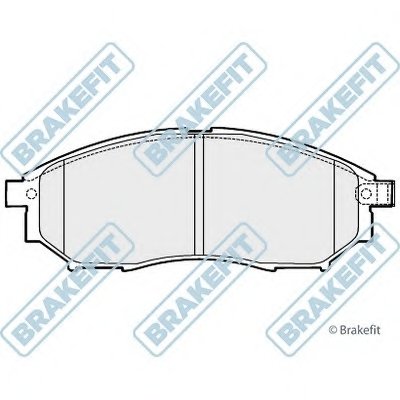 Комплект тормозных колодок, дисковый тормоз Brake Fit APEC braking
