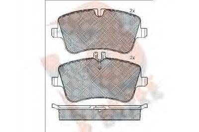 Комплект тормозных колодок, дисковый тормоз R BRAKE