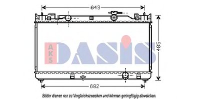 Радиатор, охлаждение двигателя AKS DASIS купить