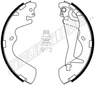 Комплект тормозных колодок TRUSTING купить