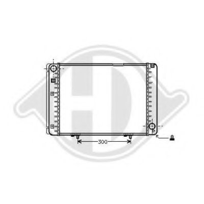 Радиатор, охлаждение двигателя DIEDERICHS купить