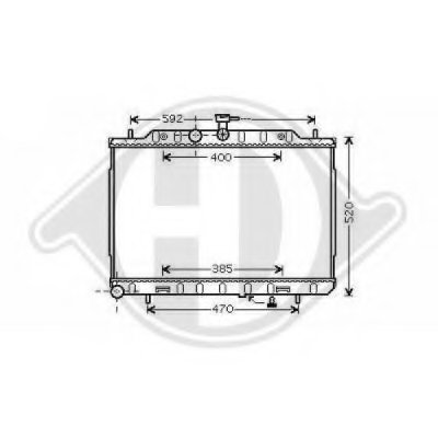 Радиатор, охлаждение двигателя DIEDERICHS купить