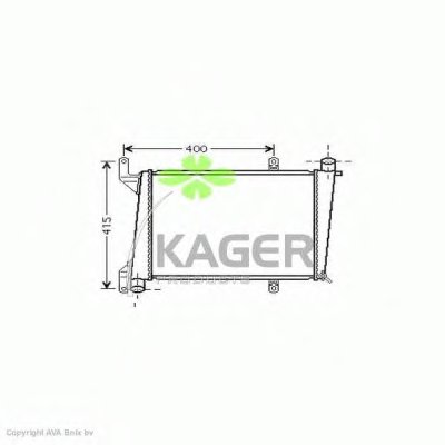 Радиатор, охлаждение двигателя KAGER купить