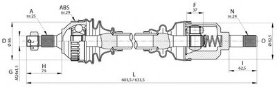 Приводной вал SPIN OPEN PARTS