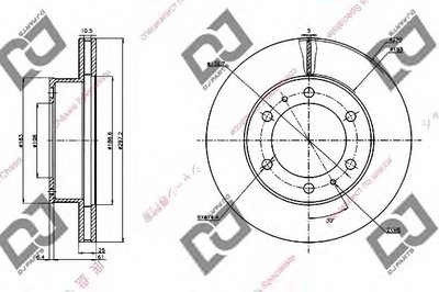 Тормозной диск DJ PARTS купить