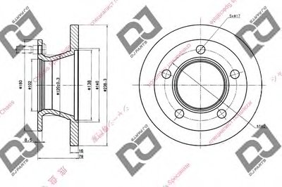 Тормозной диск DJ PARTS купить