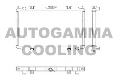 Радиатор, охлаждение двигателя AUTOGAMMA купить