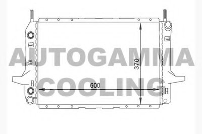 Радиатор, охлаждение двигателя AUTOGAMMA купить
