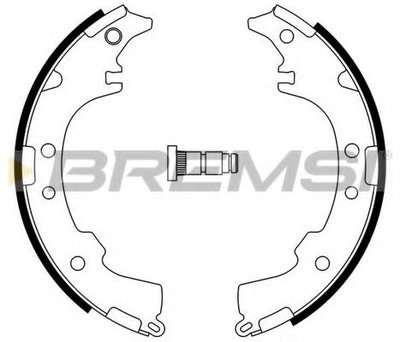 Комплект тормозных колодок BREMSI купить