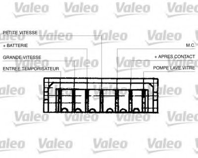Выключатель на колонке рулевого управления VALEO