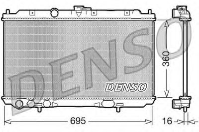 Радиатор, охлаждение двигателя DENSO купить