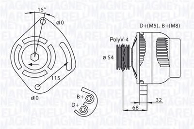 Генератор MAGNETI MARELLI купить