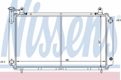 Радиатор, охлаждение двигателя NISSENS купить