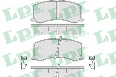 Комплект тормозных колодок, дисковый тормоз LPR купить