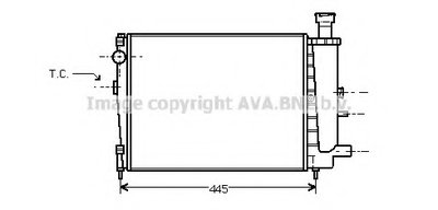 Радиатор, охлаждение двигателя AVA QUALITY COOLING купить