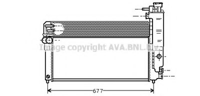 Радиатор, охлаждение двигателя AVA QUALITY COOLING купить