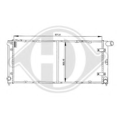 Радиатор, охлаждение двигателя DIEDERICHS купить
