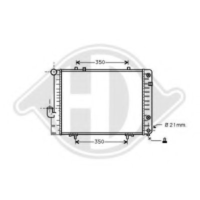 Радиатор, охлаждение двигателя DIEDERICHS купить