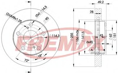 Тормозной диск Premium Carbon + FREMAX купить