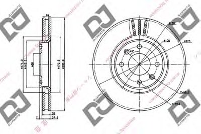 Тормозной диск DJ PARTS купить