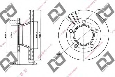 Тормозной диск DJ PARTS купить