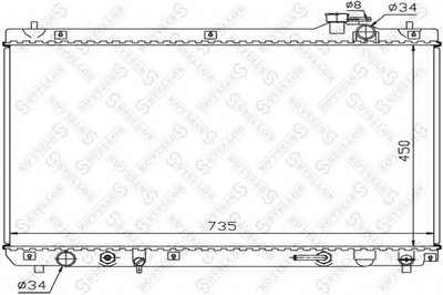 Радиатор, охлаждение двигателя STELLOX купить