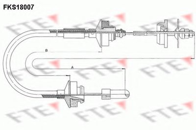 Тросик сцепления FTE