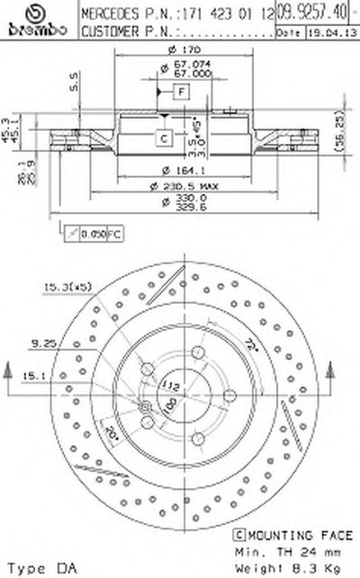 Тормозной диск COATED DISC LINE BREMBO купить