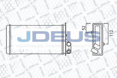 Теплообменник, отопление салона JDEUS